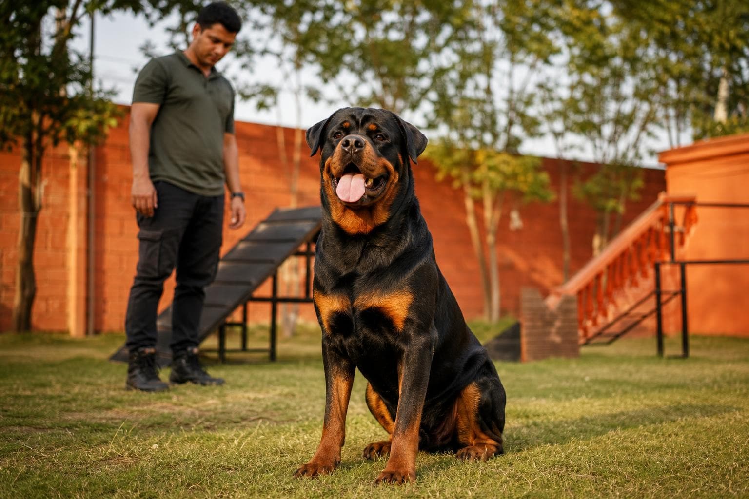 Rex after training