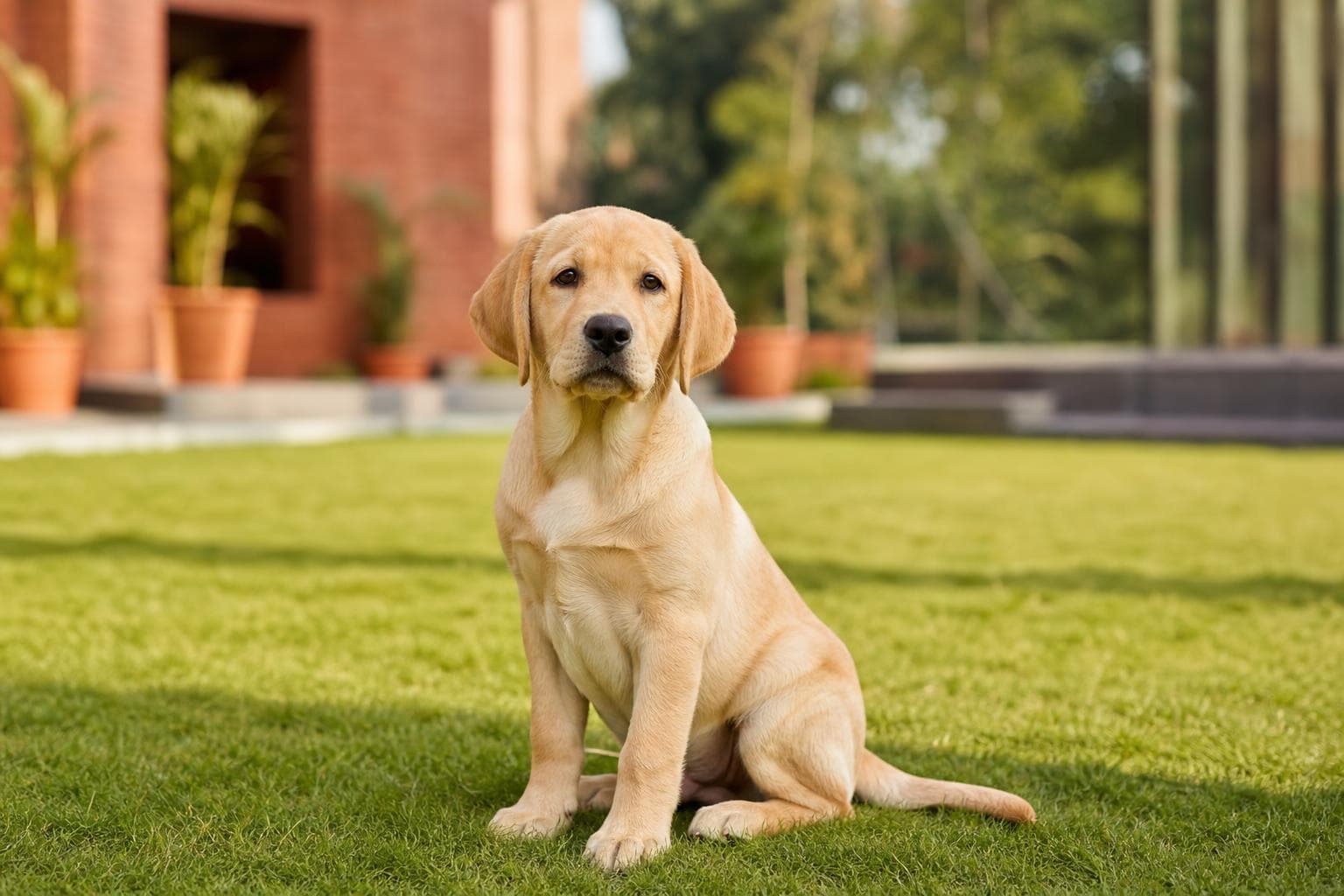 Leo after training