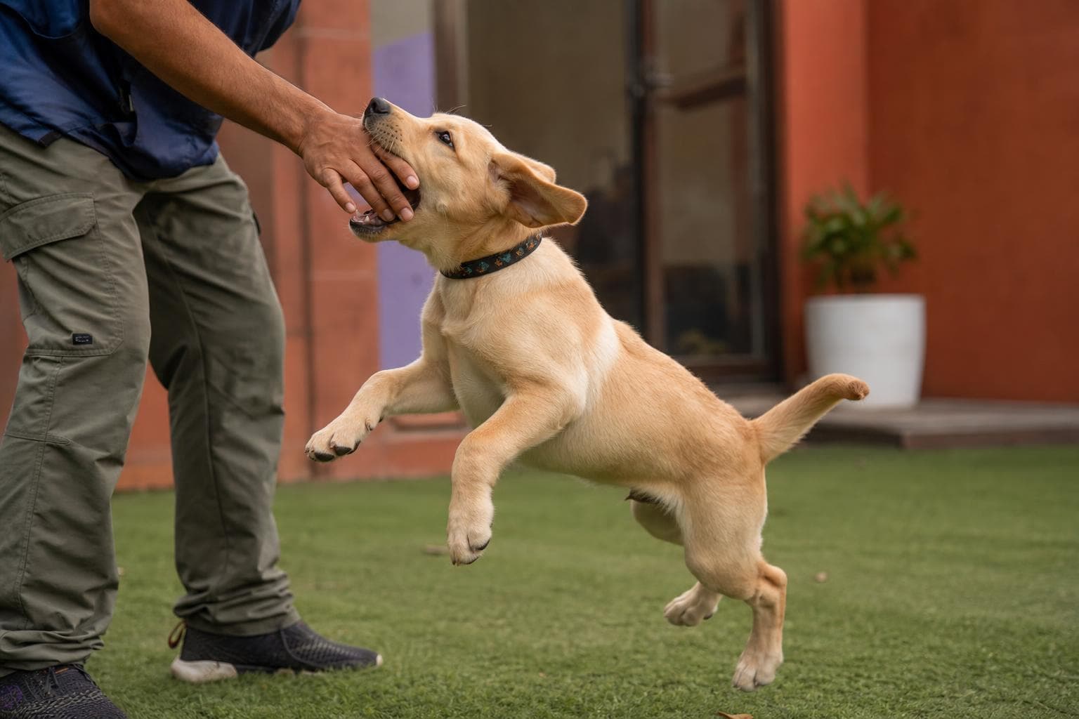 Leo before training